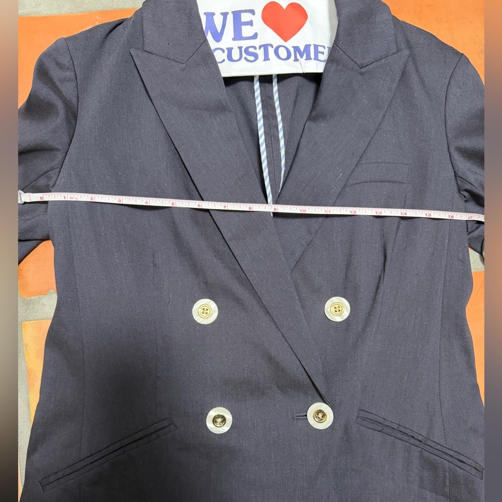 Veronica Beard Miller Linen Jacket  — Size 4 - Picture 7 of 10